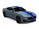 SEC10 Pin Striped Full Length Stripes; Blue (2024 Mustang)