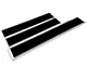 SEC10 Pin Striped Full Length Stripes; Gloss Black (2024 Mustang)