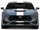 SEC10 Pin Striped Full Length Stripes; White (2024 Mustang)