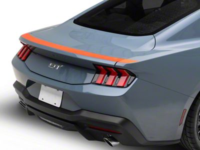 SEC10 Upper Rear Deck Decal; Red (24-25 Mustang)