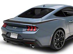 SEC10 Upper Rear Surround Decal; Matte Black (2024 Mustang)