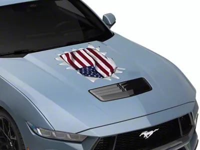 SEC10 Flag Explode Hood Decal (Universal; Some Adaptation May Be Required)