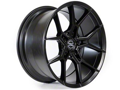 Select Precision Alloys Alpine Satin Black Wheel; Rear Only; 20x10.5; 38mm Offset (05-09 Mustang)