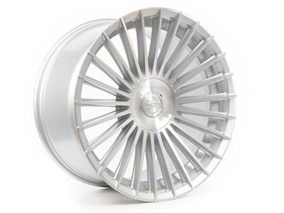 Select Precision Alloys Bristol Gloss Silver Machined Wheel; Rear Only; 20x10.5; 38mm Offset (10-14 Mustang)
