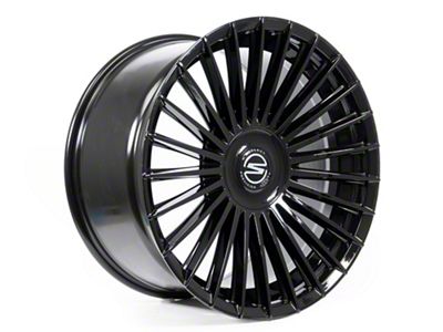 Select Precision Alloys Bristol Glossy Black Wheel; 20x9; 38mm Offset (94-98 Mustang)