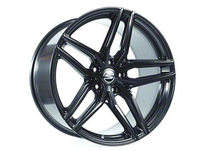 Select Precision Alloys Shadow Satin Black Wheel; 20x9; 20mm Offset (94-98 Mustang)