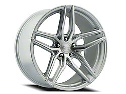 Select Precision Alloys Shadow Gloss Silver Brushed Wheel; 18x8.5; 38mm Offset (94-98 Mustang)