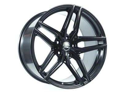 Select Precision Alloys Shadow Satin Black Wheel; Rear Only; 20x10.5; 38mm Offset (24-25 Mustang)