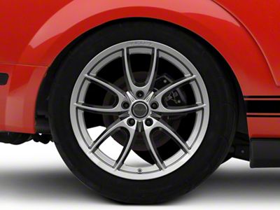 Carroll Shelby Wheels CS5 Gunmetal Wheel; Rear Only; 19x11; 50mm Offset (05-09 Mustang)