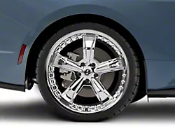 Shelby Razor Chrome Wheel; Rear Only; 20x10 (2024 Mustang)
