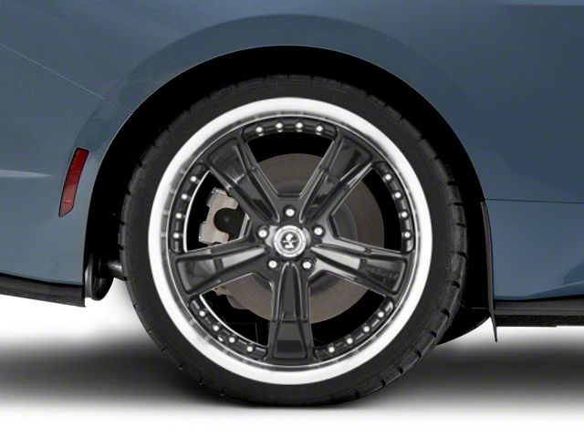 20 Inch Shelby Razor Rims Shelby Mustang Razor Gloss Black Wheel; Rear Only; 20x10; 48mm Offset ...