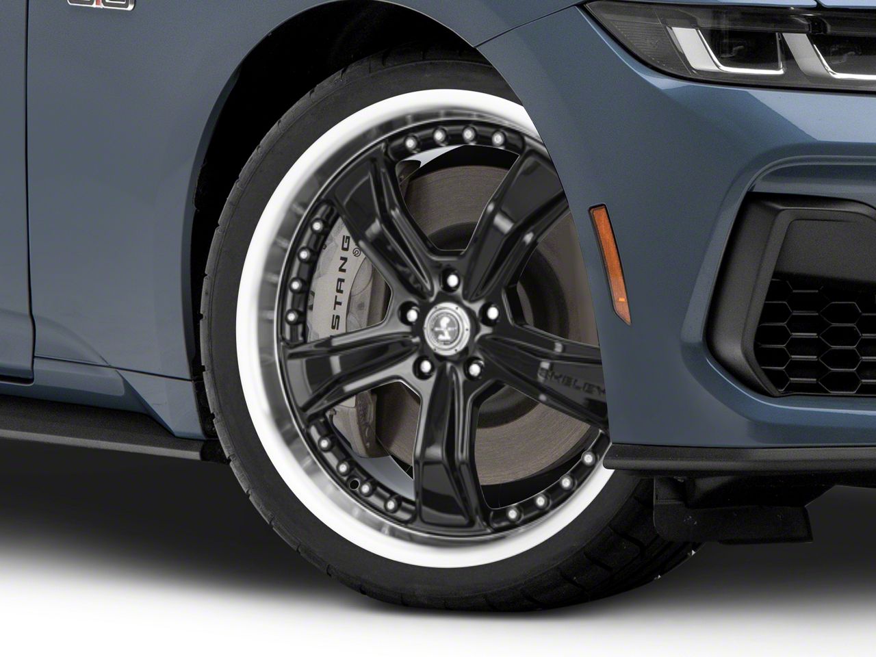 Shelby Mustang Razor Gloss Black Wheel; 20x9; 24mm Offset