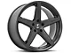 Shelby Style SB201 Satin Black Wheel; Rear Only; 19x10.5 (2024 Mustang)