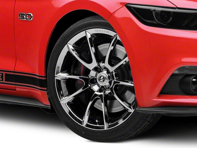 Shelby Super Snake Style Chrome Wheel; 20x9 (15-23 Mustang GT, EcoBoost, V6)
