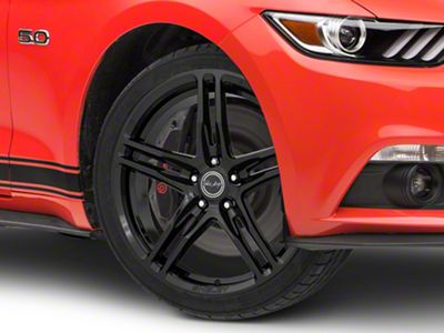 Carroll Shelby Wheels CS14 Gloss Black Wheel; 20x9.5; 40mm Offset (15-23 Mustang GT, EcoBoost, V6)