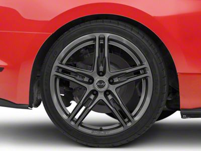Carroll Shelby Wheels CS14 Gunmetal Wheel; Rear Only; 20x11; 50mm Offset (15-23 Mustang GT, EcoBoost, V6)