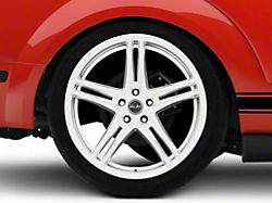 Carroll Shelby Wheels CS14 Hyper Silver Wheel; Rear Only; 20x11; 50mm Offset (05-09 Mustang)