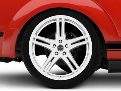 Carroll Shelby Wheels CS14 Hyper Silver Wheel; Rear Only; 20x11; 50mm Offset (05-09 Mustang)