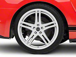 Carroll Shelby Wheels CS14 Hyper Silver Wheel; Rear Only; 20x11; 50mm Offset (15-23 Mustang GT, EcoBoost, V6)