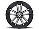 Carroll Shelby Wheels CS2 Black with Machined Face Wheel; Rear Only; 20x11 (15-23 Mustang GT, EcoBoost, V6)