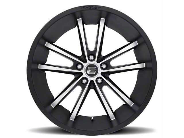 Carroll Shelby Wheels CS2 Black with Machined Face Wheel; 20x9 (15-23 Mustang GT, EcoBoost, V6)