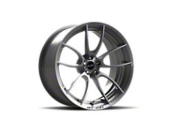 Carroll Shelby Wheels CS21 Raw Brushed Aluminum Wheel; Front Only; 19x10.5; 30mm Offset (15-20 Mustang GT350)