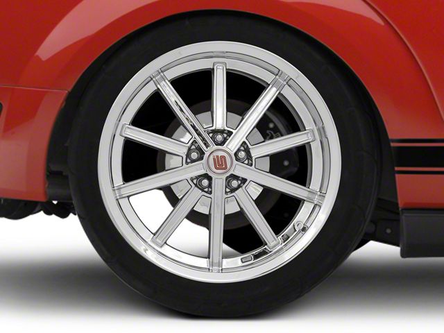 Carroll Shelby Wheels CS67 Chrome Wheel; Rear Only; 20x10 (05-09 Mustang)