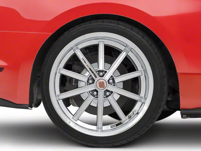 Carroll Shelby Wheels CS67 Chrome Wheel; Rear Only; 20x10 (15-23 Mustang GT, EcoBoost, V6)