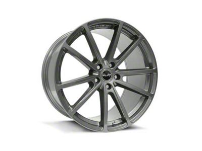 Carroll Shelby Wheels CS10 Gunmetal Wheel; Rear Only; 20x11 (15-23 Mustang GT, EcoBoost, V6)