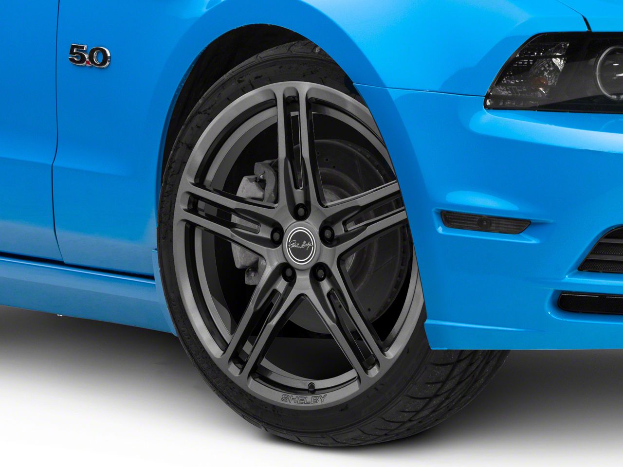 Carroll Shelby Wheels Mustang CS14 Gunmetal Wheel; 20x9.5