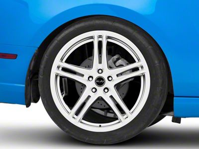 Carroll Shelby Wheels CS14 Hyper Silver Wheel; Rear Only; 20x11; 50mm Offset (10-14 Mustang)