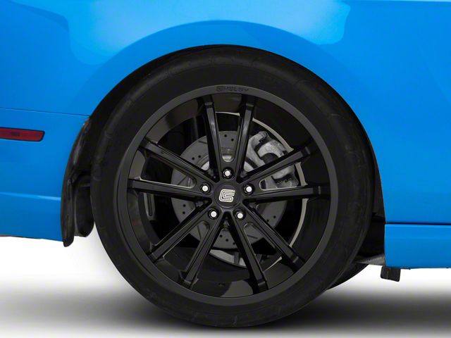 Carroll Shelby Wheels CS2 Gloss Black Wheel; Rear Only; 20x11 (10-14 Mustang)