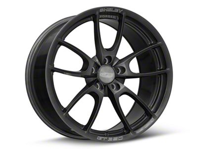 Carroll Shelby Wheels CS21 Smoked Tint Brushed Aluminum Wheel; Rear Only; 19x11 (15-20 Mustang GT350)