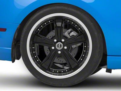 Shelby Razor Gloss Black Wheel; Rear Only; 20x10 (10-14 Mustang)