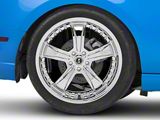 Shelby Razor Chrome Wheel; Rear Only; 20x10; 48mm Offset (10-14 Mustang)