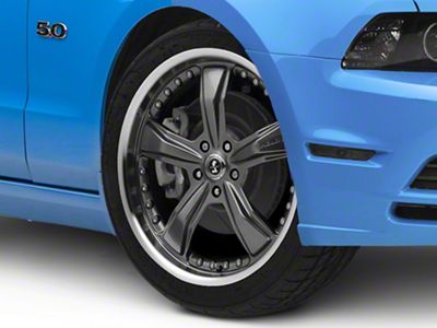 Shelby Razor Gunmetal Wheel; 20x9; 24mm Offset (10-14 Mustang, Excluding 13-14 GT500)