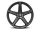 Shelby Style SB201 Satin Black Wheel; Rear Only; 19x10.5 (10-14 Mustang)