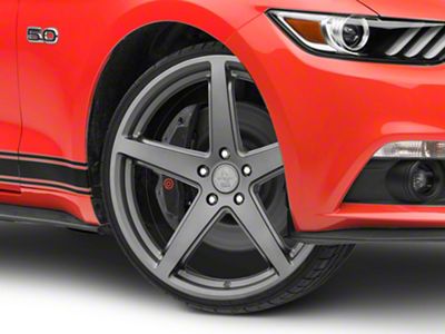 Shelby Style SB201 Charcoal Wheel; 20x9.5; 33mm Offset (15-23 Mustang GT, EcoBoost, V6)