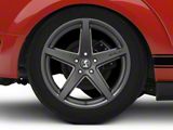 Shelby Style SB201 Satin Black Wheel; Rear Only; 19x10.5; 45mm Offset (05-09 Mustang)