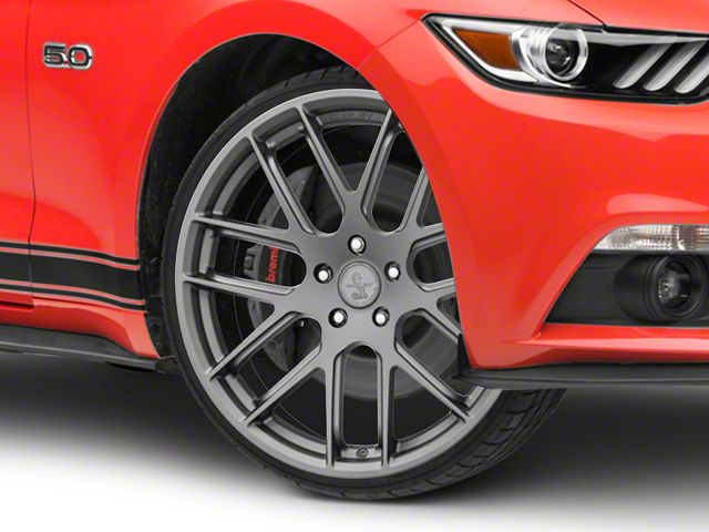 Shelby Style SB202 Charcoal Wheel; 20x9.5 (15-23 Mustang GT, EcoBoost, V6)