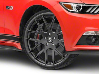 Shelby Style SB202 Satin Black Wheel; 20x9.5 (15-21 GT, EcoBoost, V6)