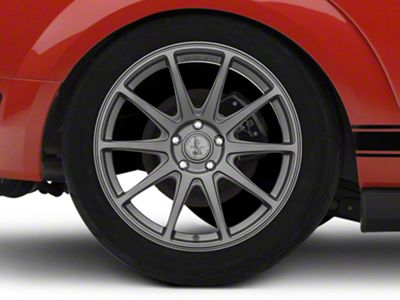 Shelby Style SB203 Charcoal Wheel; Rear Only; 19x10.5 (05-09 Mustang)