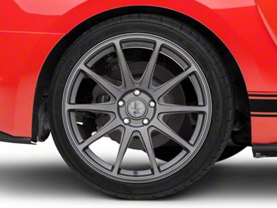 Shelby Style SB203 Charcoal Wheel; Rear Only; 19x10.5; 45mm Offset (15-23 Mustang GT, EcoBoost, V6)