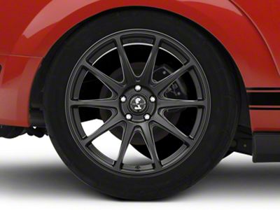 Shelby Style SB203 Satin Black Wheel; Rear Only; 19x10.5 (05-09 Mustang)