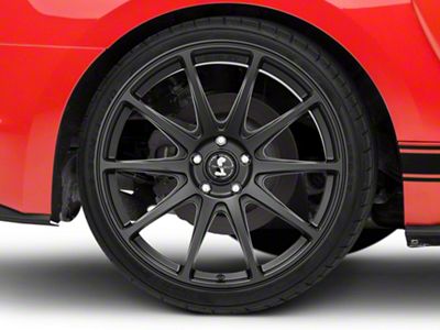Shelby Style SB203 Satin Black Wheel; Rear Only; 20x10.5; 45mm Offset (15-23 Mustang GT, EcoBoost, V6)