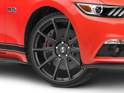 Shelby Style SB203 Satin Black Wheel; 20x9.5 (15-23 Mustang GT, EcoBoost, V6)