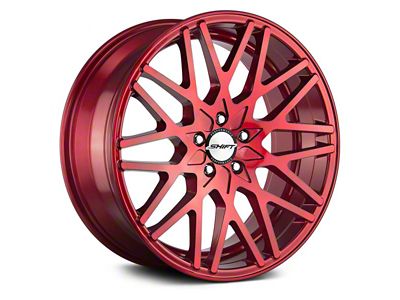 Shift Formula Candy Red Wheel; 20x8.5; 15mm Offset (08-23 RWD Challenger, Excluding Widebody)