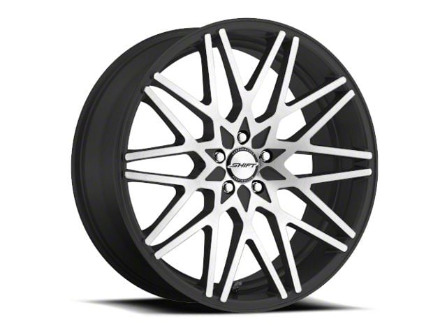 Shift Formula Gloss Black Machined Wheel; 20x8.5 (11-23 RWD Charger, Excluding Widebody)