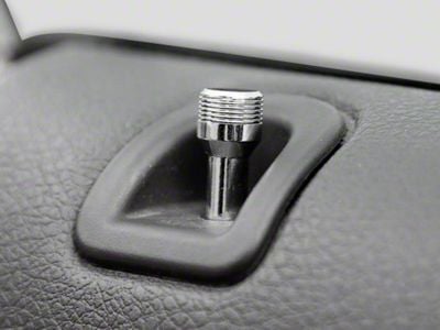 SHR Door Lock Pins; Chrome (94-14 Mustang)