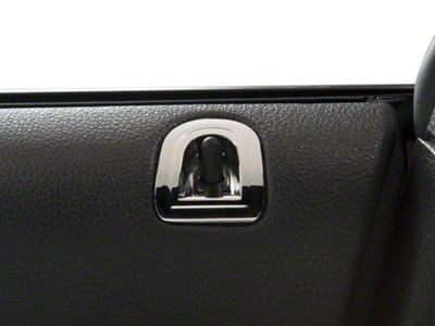 SHR Door Lock Pocket; Chrome (05-14 Mustang)
